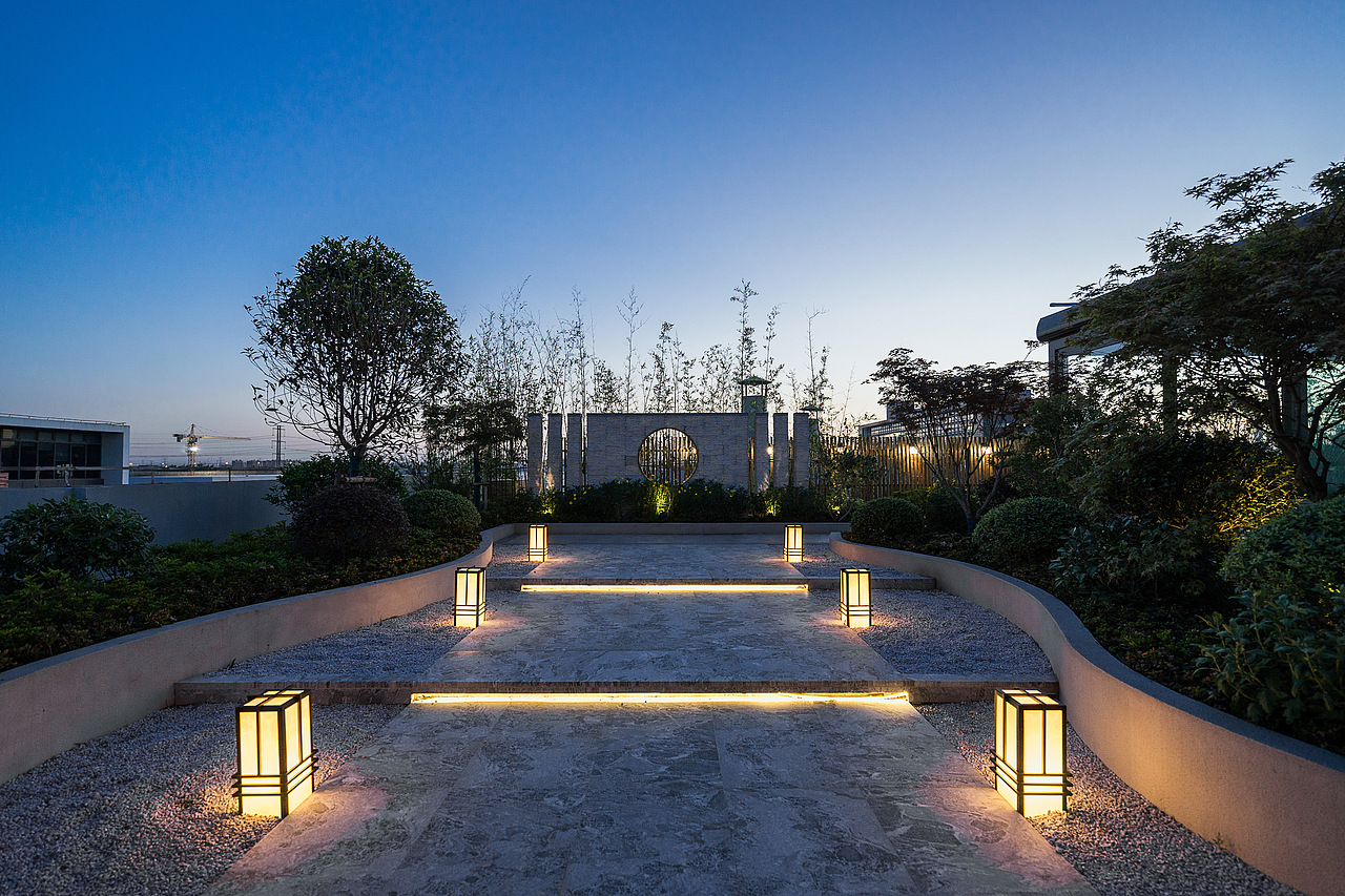 张江高科屋顶花园景观摄影