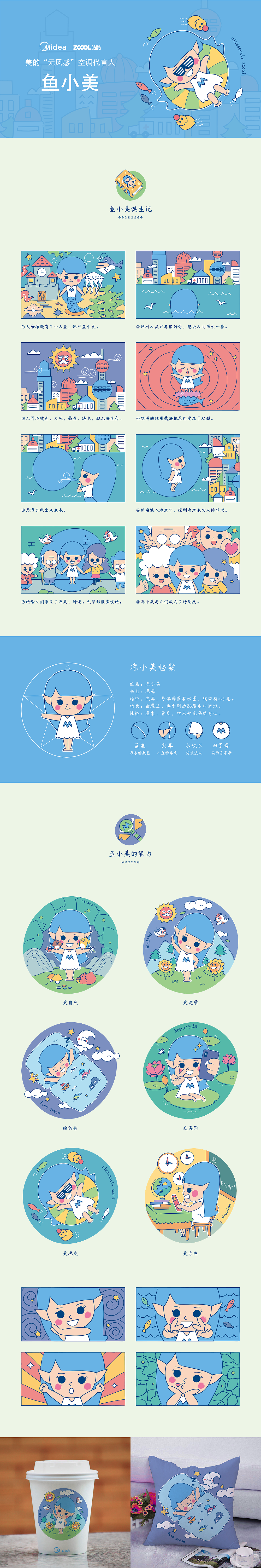 鱼小美（图ZMTM1NTA3OTMy） - IP形象 - 站酷设计师大鸟哥666原创素材 - 站酷ZCOOL