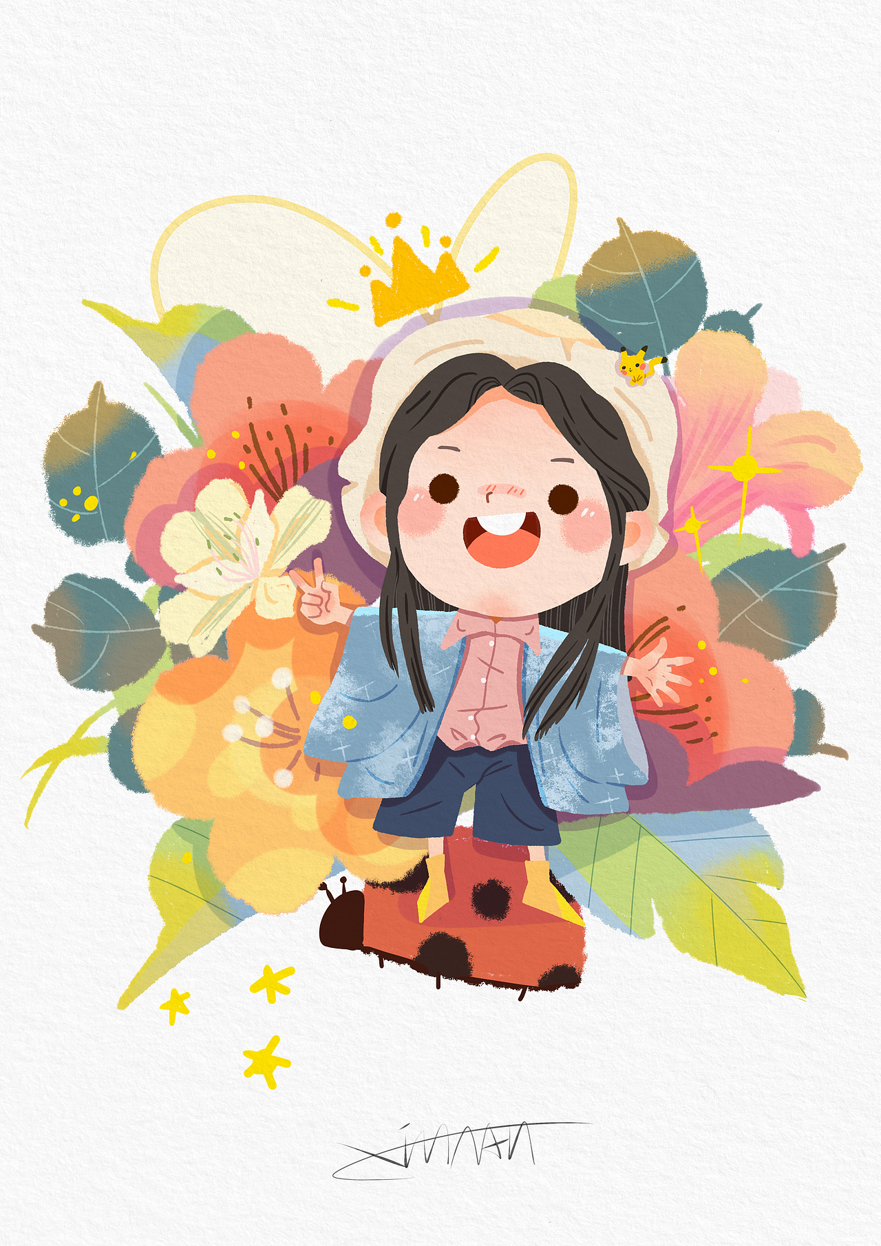 可爱的练习1（图ZMTc5MDM1NDg4） - 儿童插画 - 站酷设计师薪南原创素材 - 站酷ZCOOL