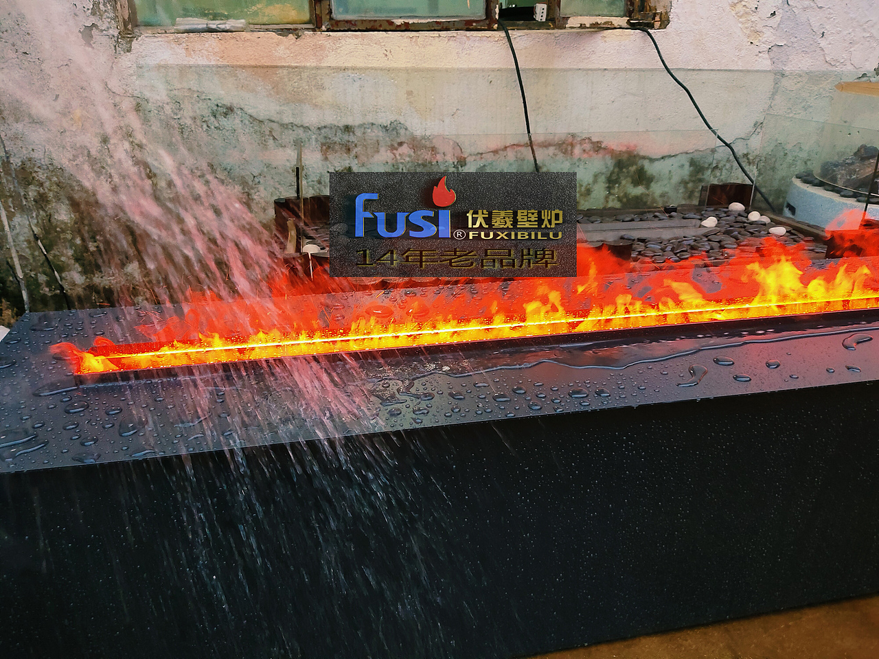 广场篝火草坪火盆户外火盆防水壁炉火焰灯能淋雨壁炉