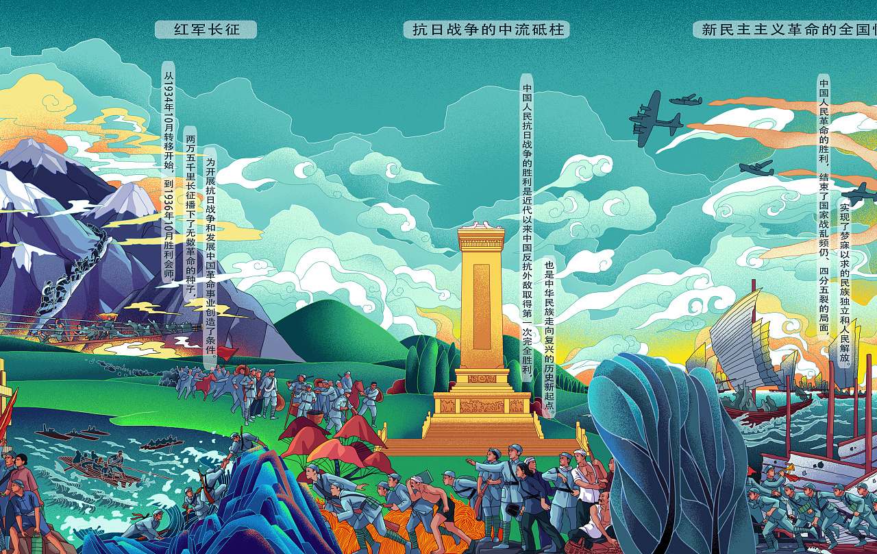 100周年|插画|商业插画|虎皮青蛙cc - 原创作品 - 站酷 (zcool)