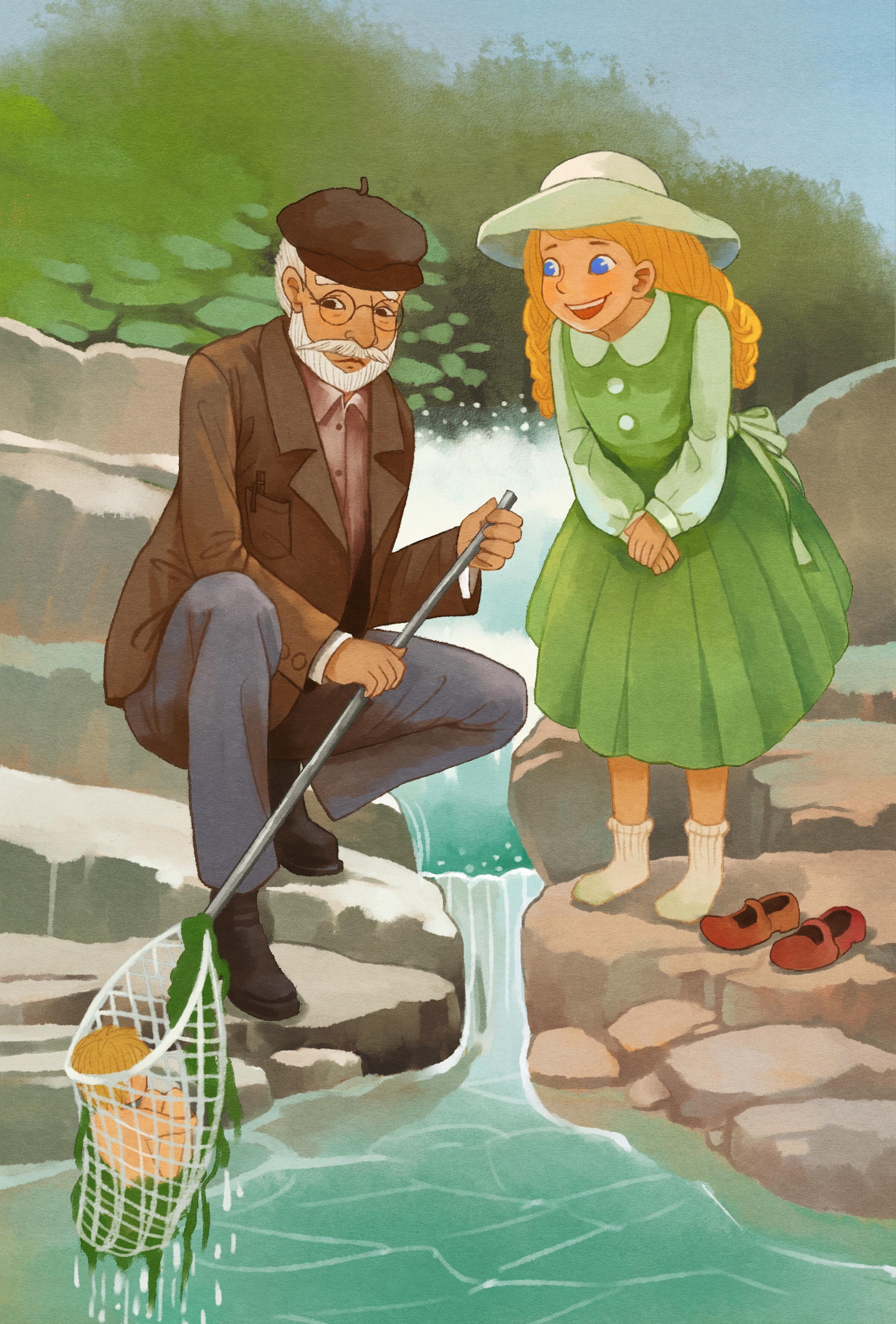 《水孩子》(the water babies)系列插图