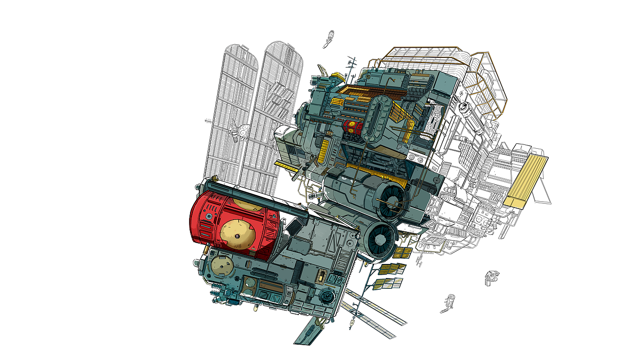 BHQS#Space City Interior#2020设定（图ZMTkzODU2NDUy） - 商业插画 - 站酷设计师BHQS陈滨原创素材 - 站酷ZCOOL