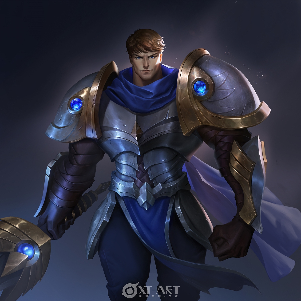 学生作品---盖伦同人立绘