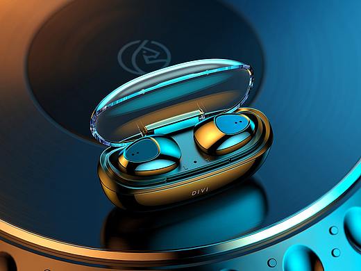 【蓝牙耳机渲染】