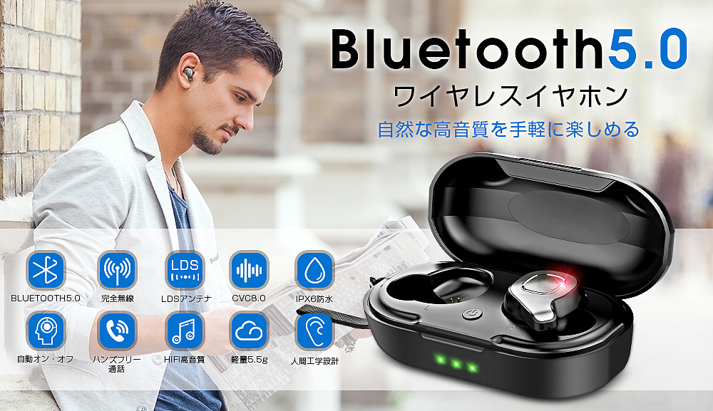 日本亚马逊蓝牙耳机主图+详情图