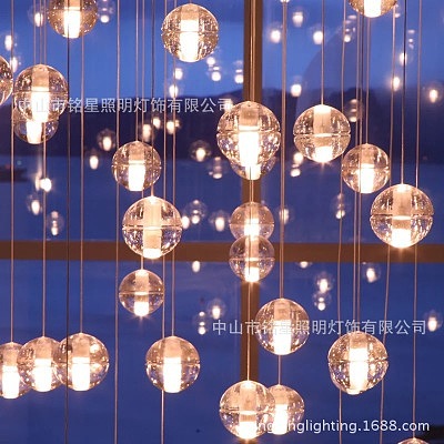 创意LED流星雨吊灯 铭星灯饰工厂 专业定制