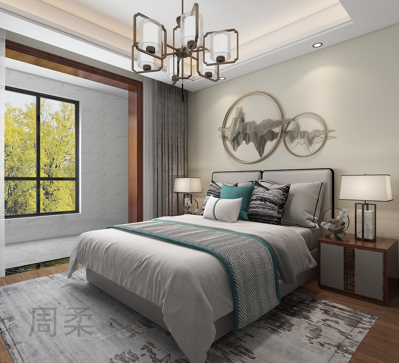 清新淡雅的原木风新中式