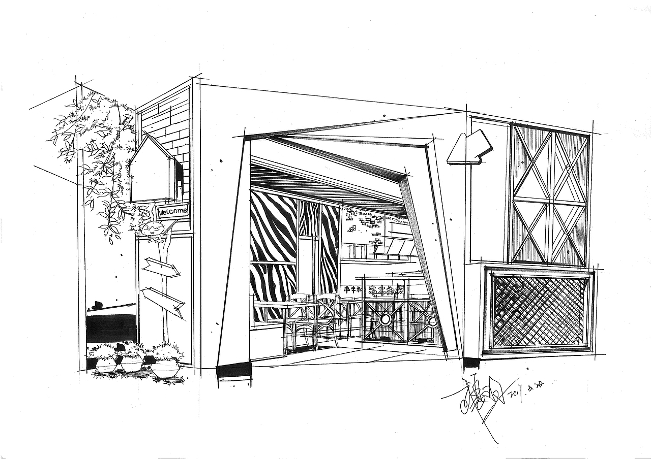 手绘空间（图ZOTE5ODUzOTI=） - 家装设计 - 站酷设计师18234041371wxy原创素材 - 站酷ZCOOL