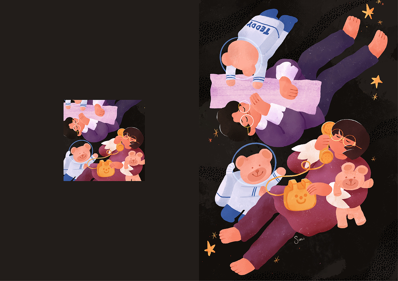 小美好（图ZMTk0OTAwNjMy） - 商业插画 - 站酷设计师sunmori原创素材 - 站酷ZCOOL