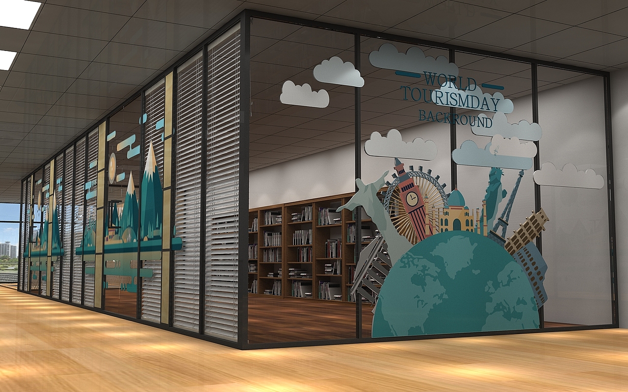 青春书包阅读室休闲区体验馆