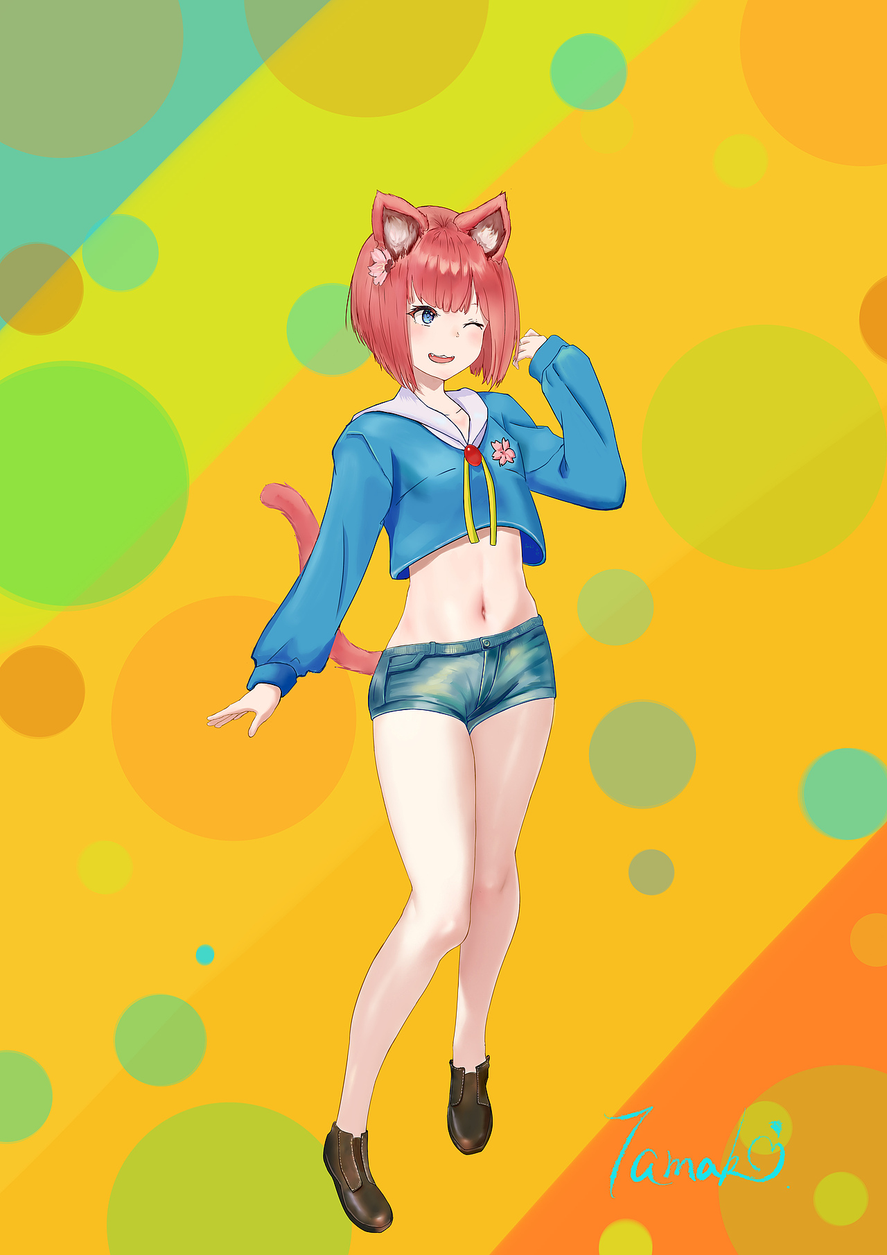 猫耳少女（图ZMjQ1ODcyMzI0） - 创作习作 - 站酷设计师青环Tamaki原创素材 - 站酷ZCOOL