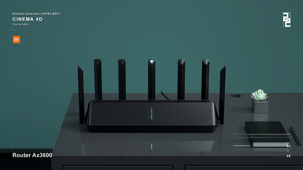 年前年后-小米路由器Ax3600-WiFi6和一些C4D渲染