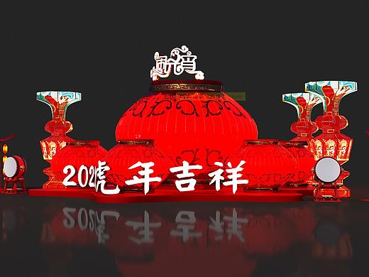元宵节美陈DP点效果图