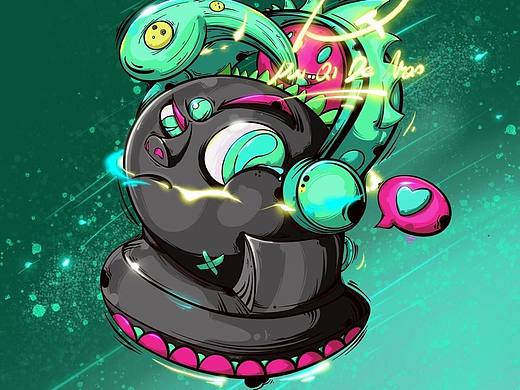 NFT数字藏品《小玩意》系列（个人主页-ZNTc4NzMzNDQ=） - 新锐潮流插画 - 站酷设计师戴奇的猫原创素材 - 站酷ZCOOL