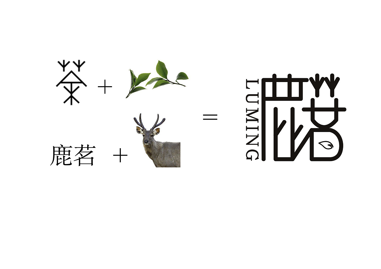 鹿茗logo延展