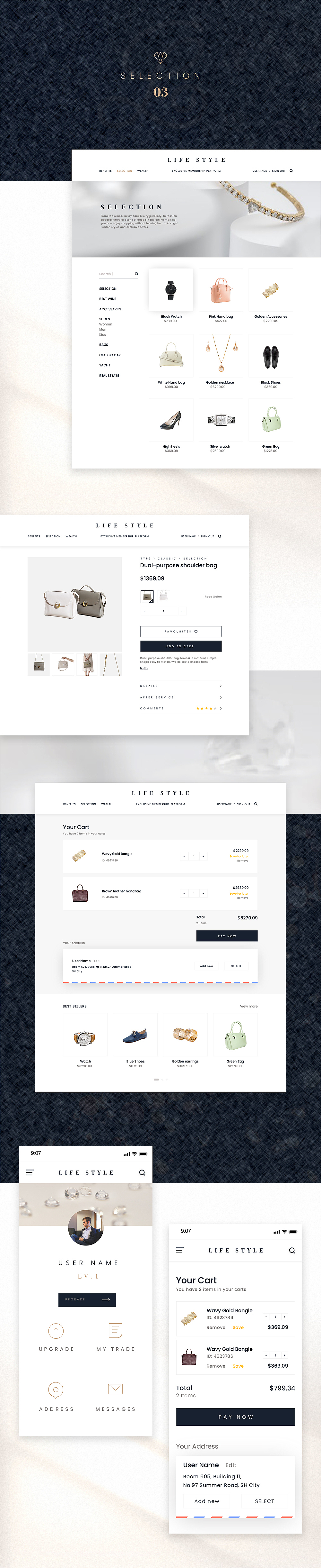 Lifestyle Website（图ZMjA2MjU0MDc2） - 企业官网 - 站酷设计师芮塔白原创素材 - 站酷ZCOOL