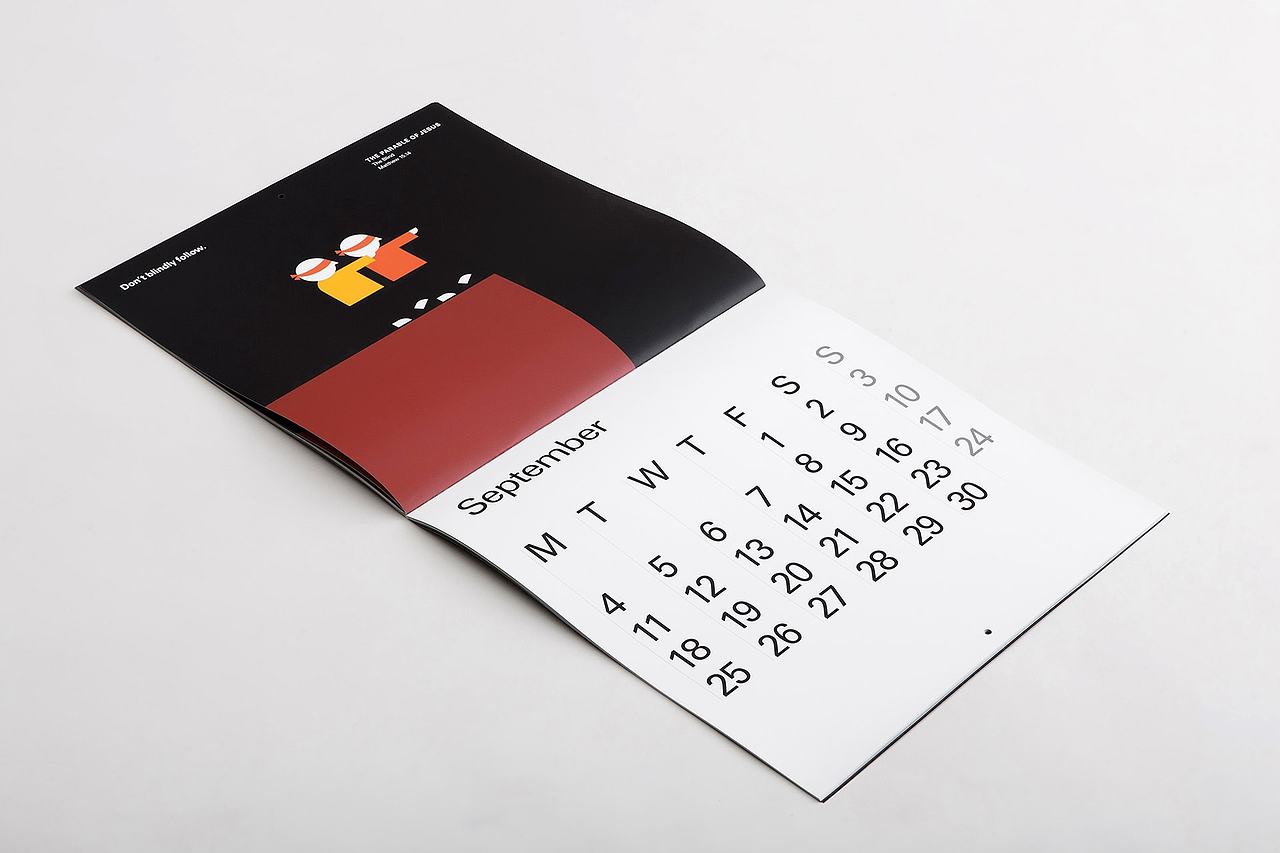 设计分享/ 耶稣的寓言2-日历（图ZMjQ3ODMyODgw） - 书籍/画册 - 站酷设计师BranD杂志原创素材 - 站酷ZCOOL