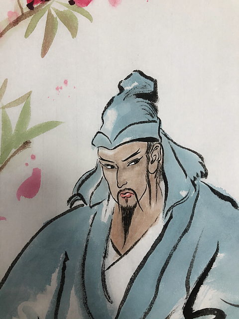 金庸武侠人物写意——桃花岛主 黄药师（图ZMjQzOTM1MzEy） - 绘画 - 站酷设计师长风国画原创素材 - 站酷ZCOOL