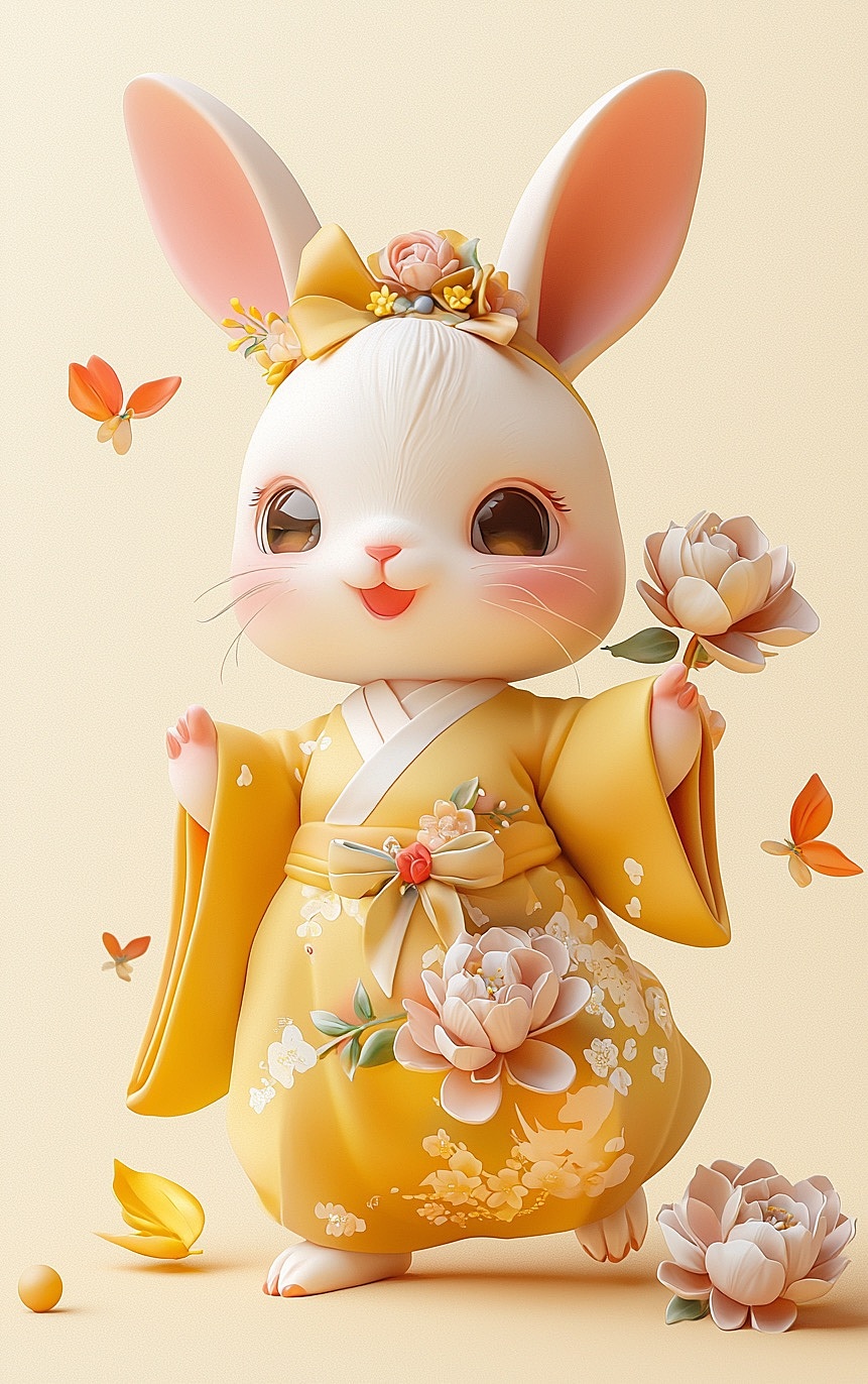 中秋来了,来一点可可爱爱的兔子