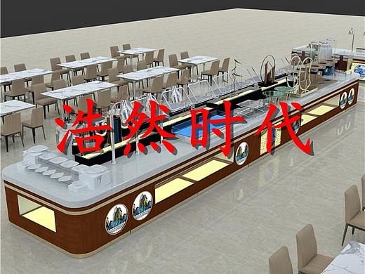 大理石自助餐台设计定制智慧餐台