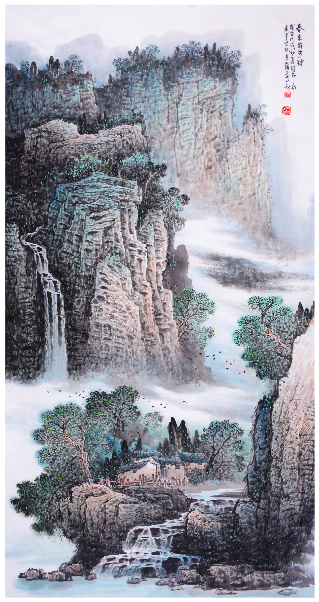 中国山水名家张月岗老师秋季个展作品展示