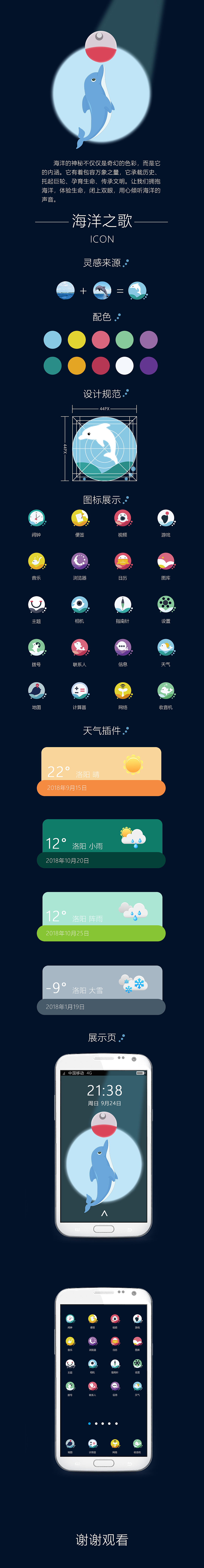 海洋主题图标系列