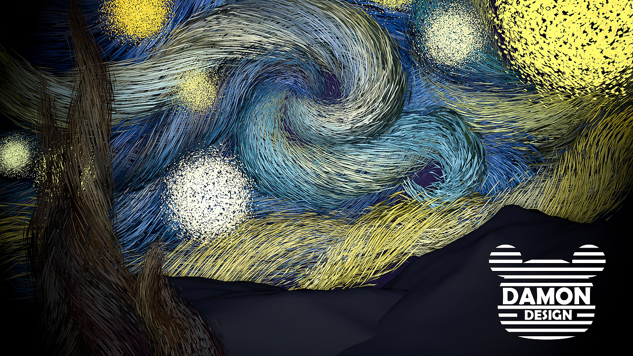 C4D-星月夜（图ZNzk1OTAzNzI=） - 海报 - 站酷设计师nhjjgjx原创素材 - 站酷ZCOOL
