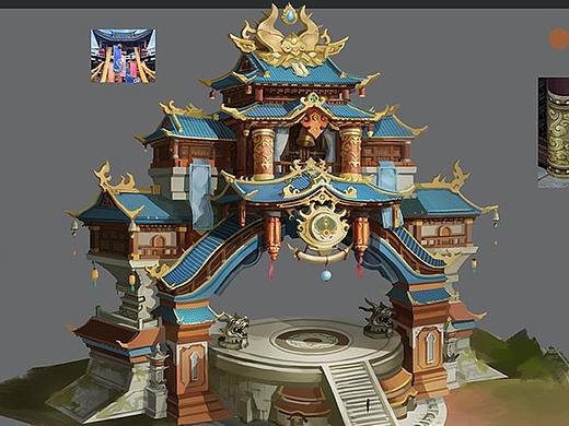 游戏场景原画，关卡设计