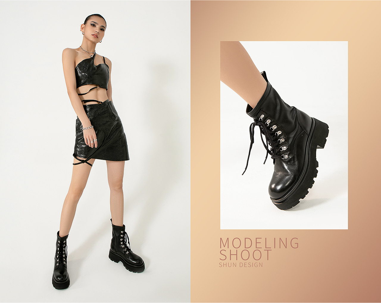 电商摄影 | 女鞋靴子21年冬款模特拍摄--舜设计