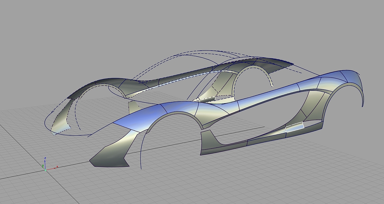 McLaren P1 Alias 建模教程（图ZOTM3OTY1MTY=） - 交通工具 - 站酷设计师Adleyou原创素材 - 站酷ZCOOL