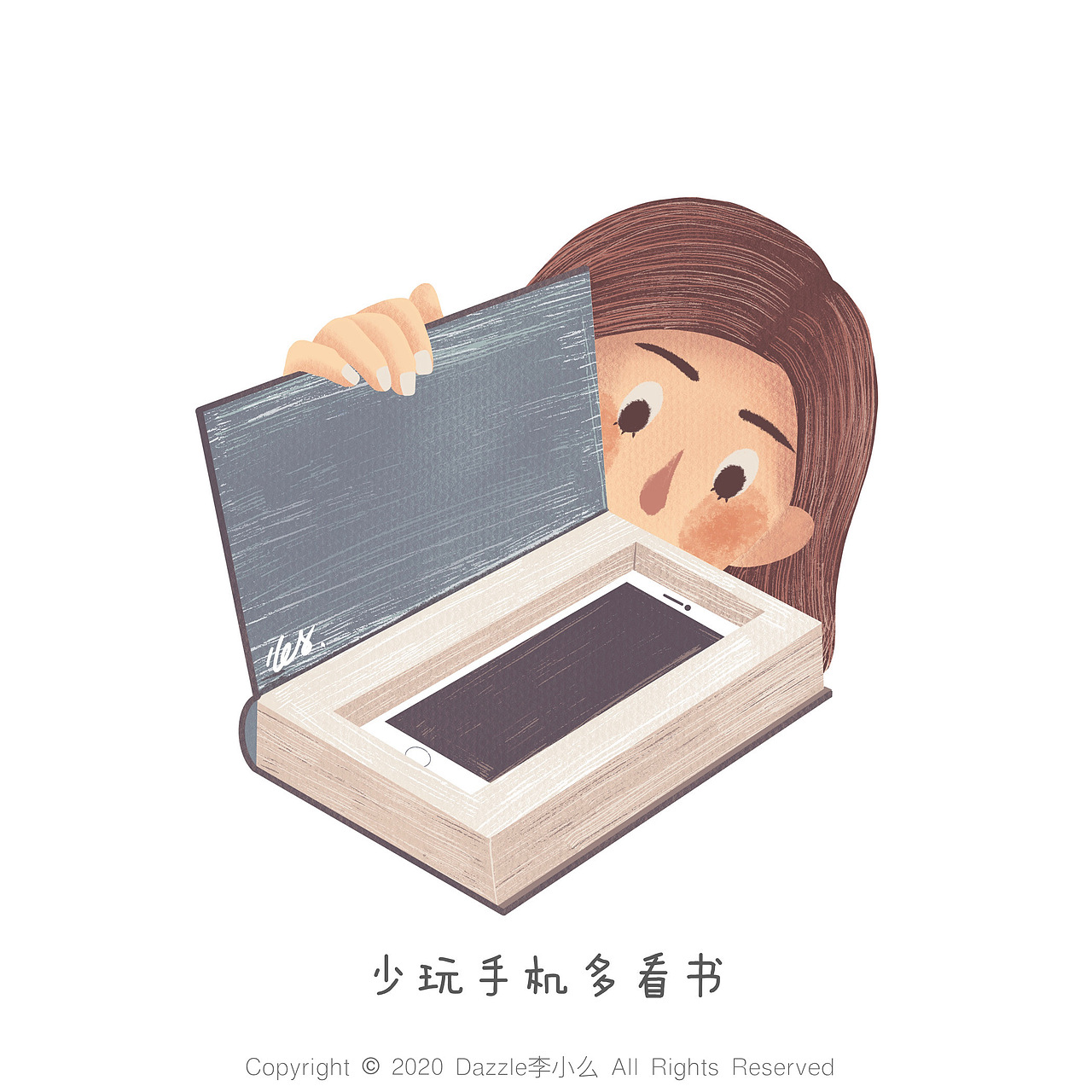【那些啪啪打脸的新年计划】原创插画系列（图ZMTkzMDk1MTY4） - 创作习作 - 站酷设计师Dazzle李小么原创素材 - 站酷ZCOOL