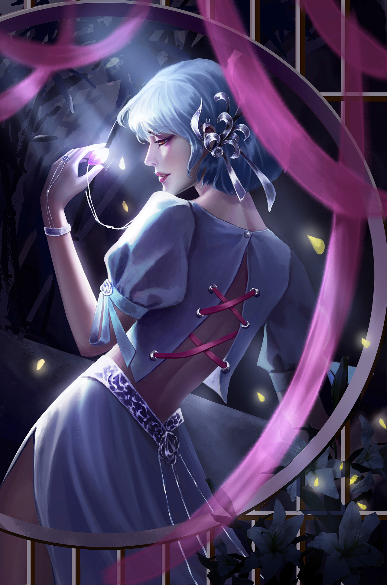 厚涂女角色插画|插画|游戏原画|w酒酒 - 原创作品 - 站酷 (zcool)