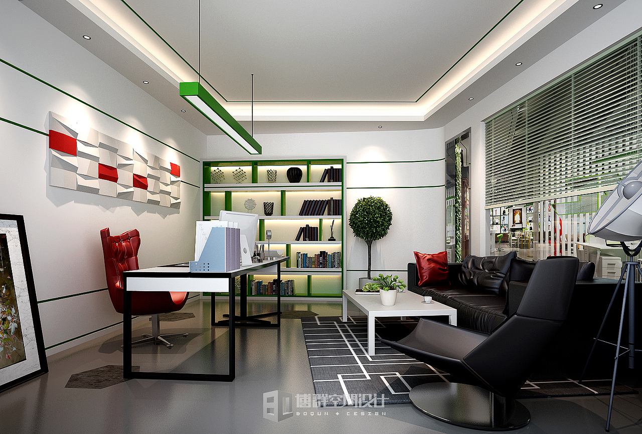 办公空间效果图表现合集