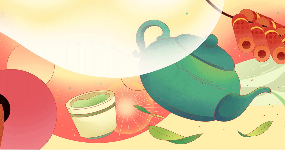 商业美食街壁画长图新年氛围（图ZMjkyMTY1Mjcy） - 商业插画 - 站酷设计师執子范原创素材 - 站酷ZCOOL