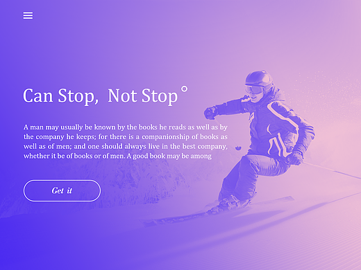 双色调网页练习