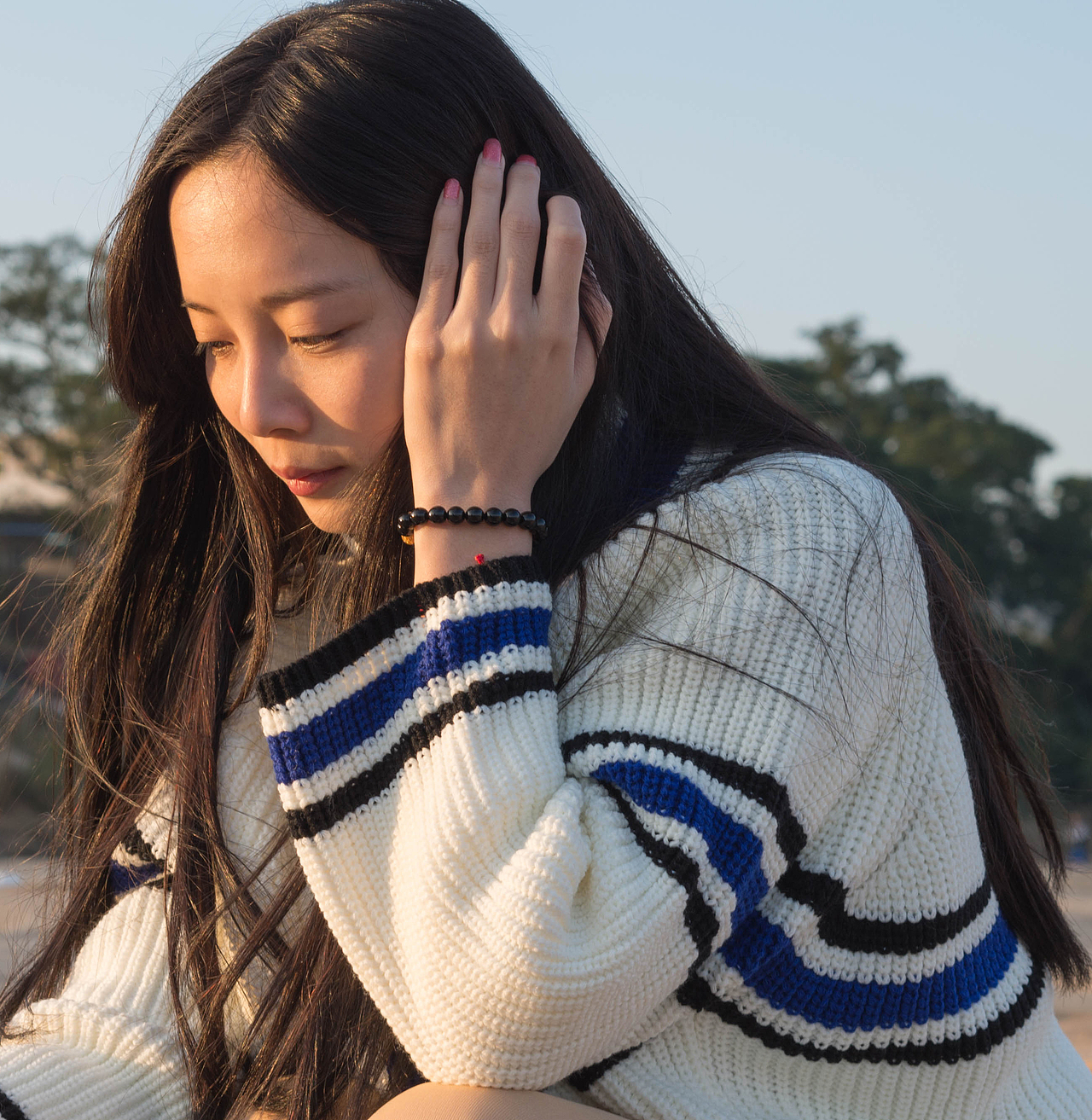 落日沙滩|摄影|人像摄影|林如画_原创作品-站酷zcool