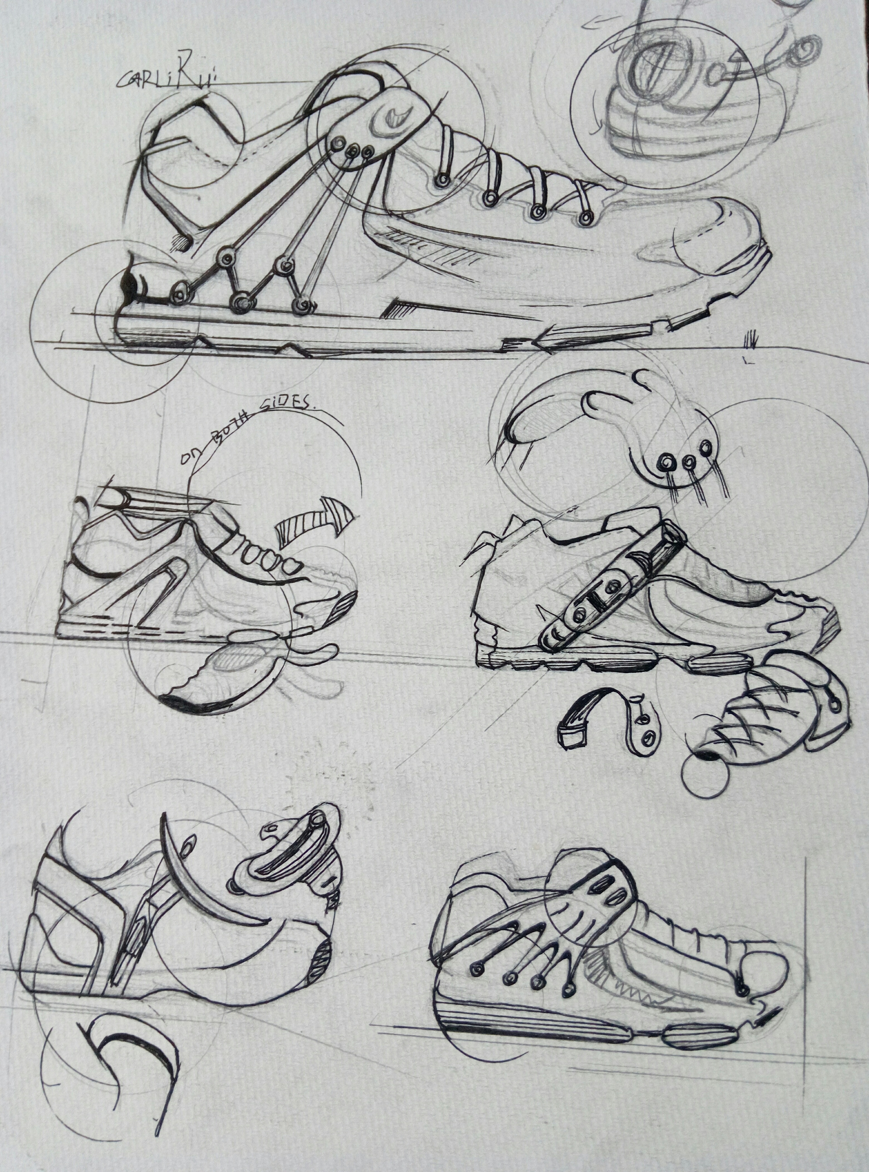 鞋子设计图画图片