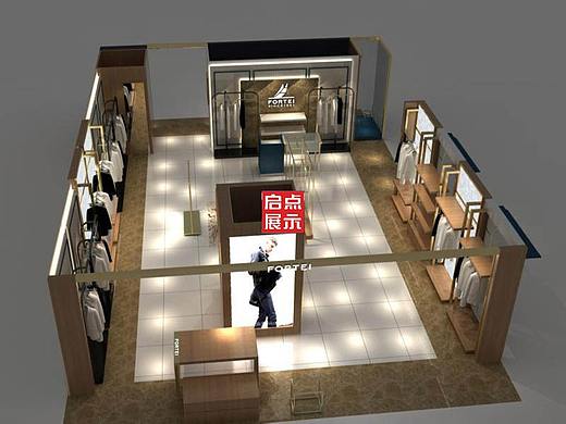 KM服装店货架服装陈列展示货架，zara货架定做