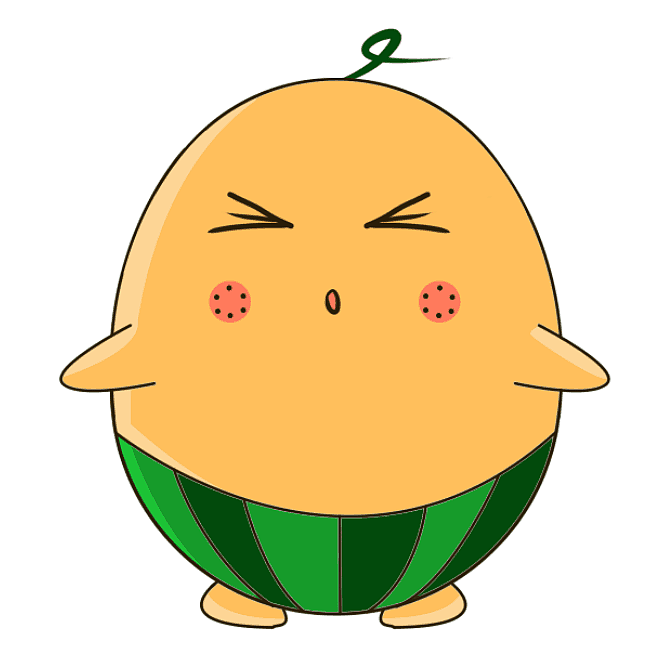 西瓜动漫呆萌可爱的小西瓜一枚