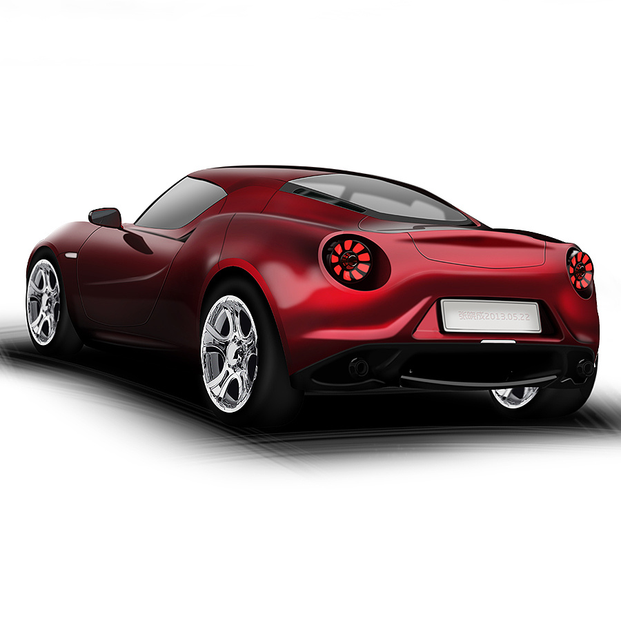 这些年画过的汽车汽车手绘汽车ps画法汽车效果表现