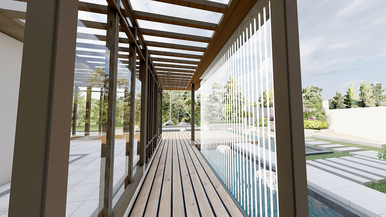 庙山超现代别墅花园设计效果图设计师焦学杰