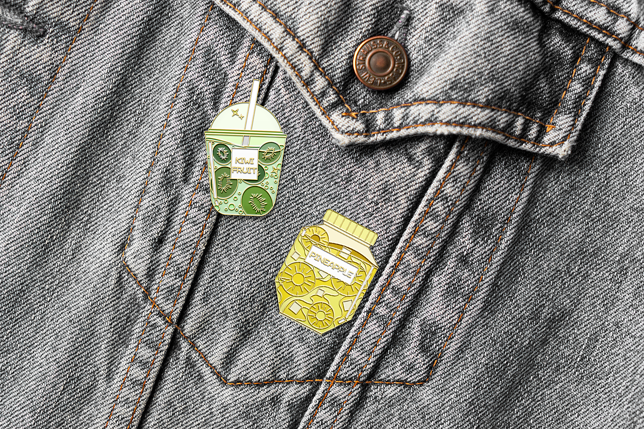 水果派对*金属徽章设计