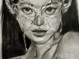 氛围感少女素描练习过程分享