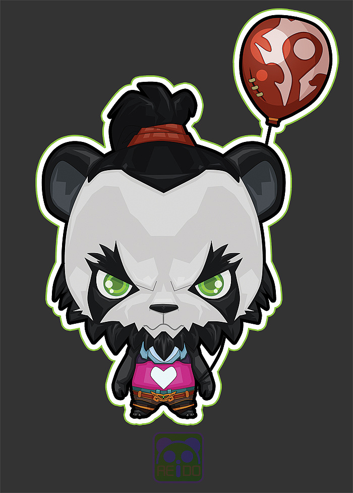 熊猫人贴纸|插画|插画习作|熊猫 - 原创作品 - 站酷 (zcool)