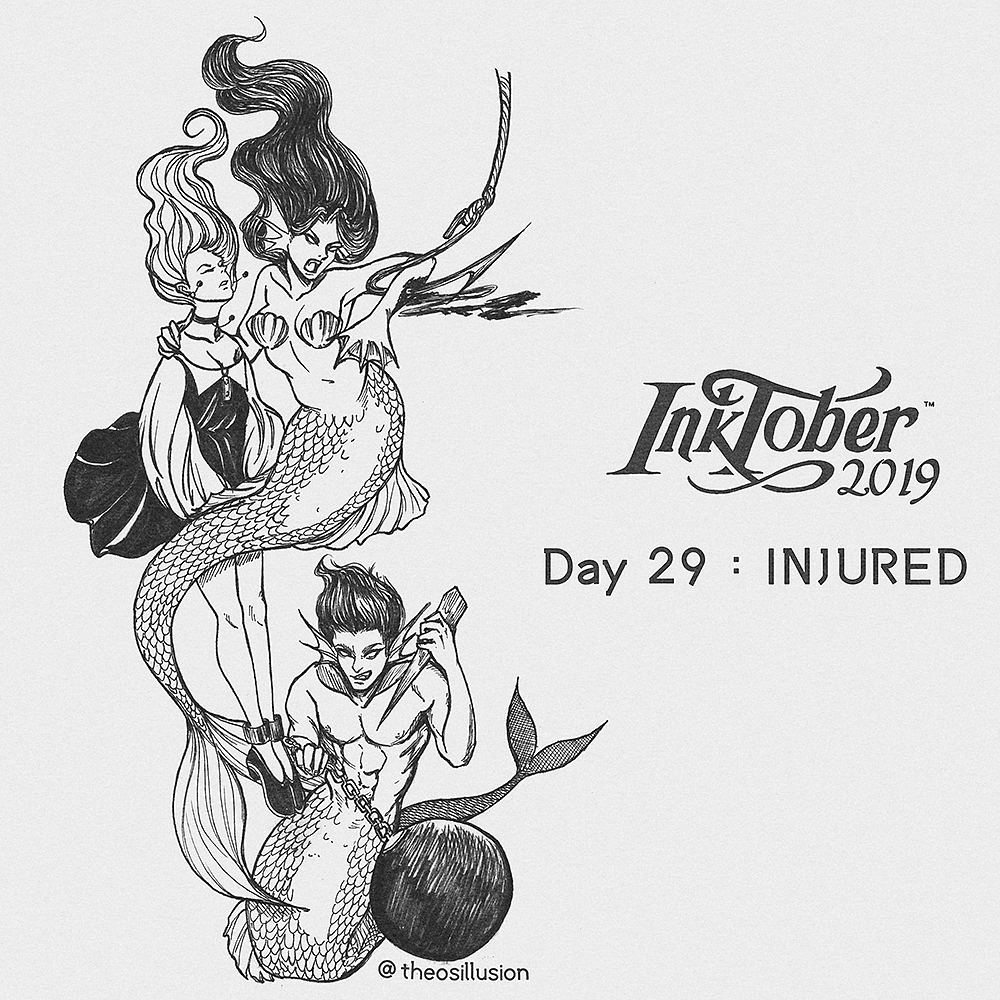 Inktober 2019（图ZMTgzMTA0NzA0） - 创作习作 - 站酷设计师THEOSILLUSION原创素材 - 站酷ZCOOL