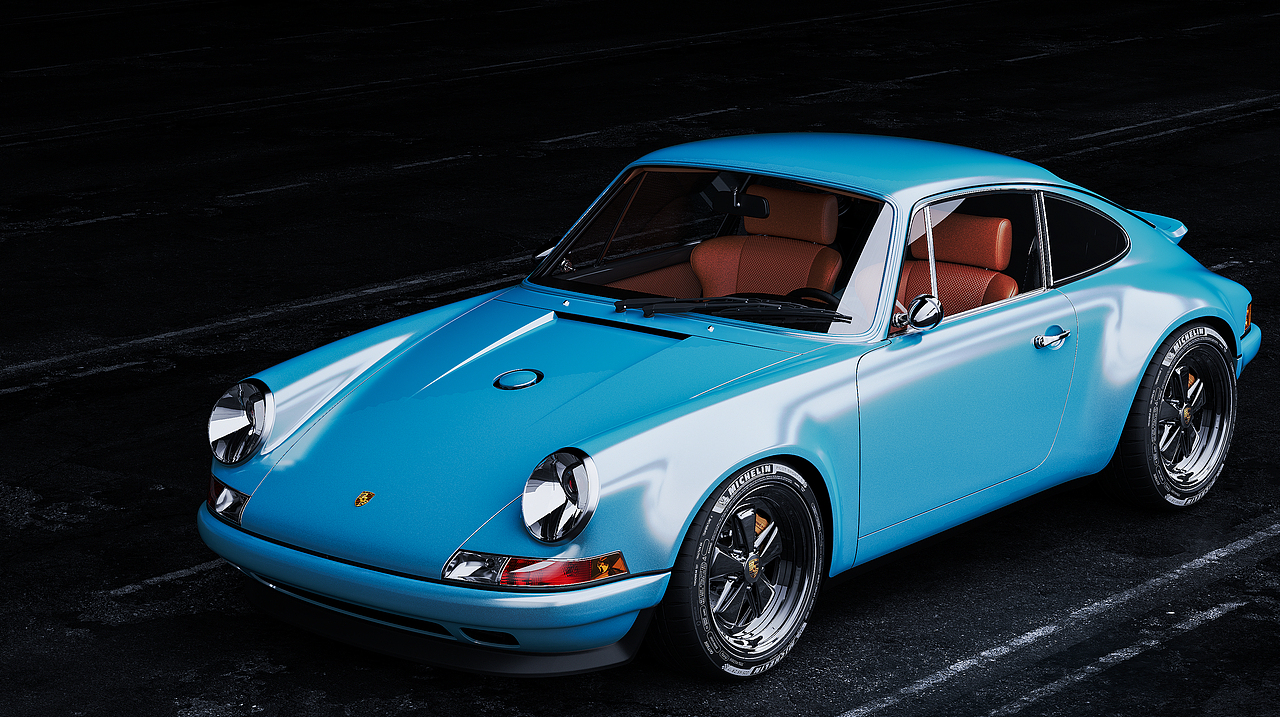 Porsche 911 - Keyshot渲染（图ZMjQxMDI4MzY4） - 机械/交通 - 站酷设计师_财宝原创素材 - 站酷ZCOOL
