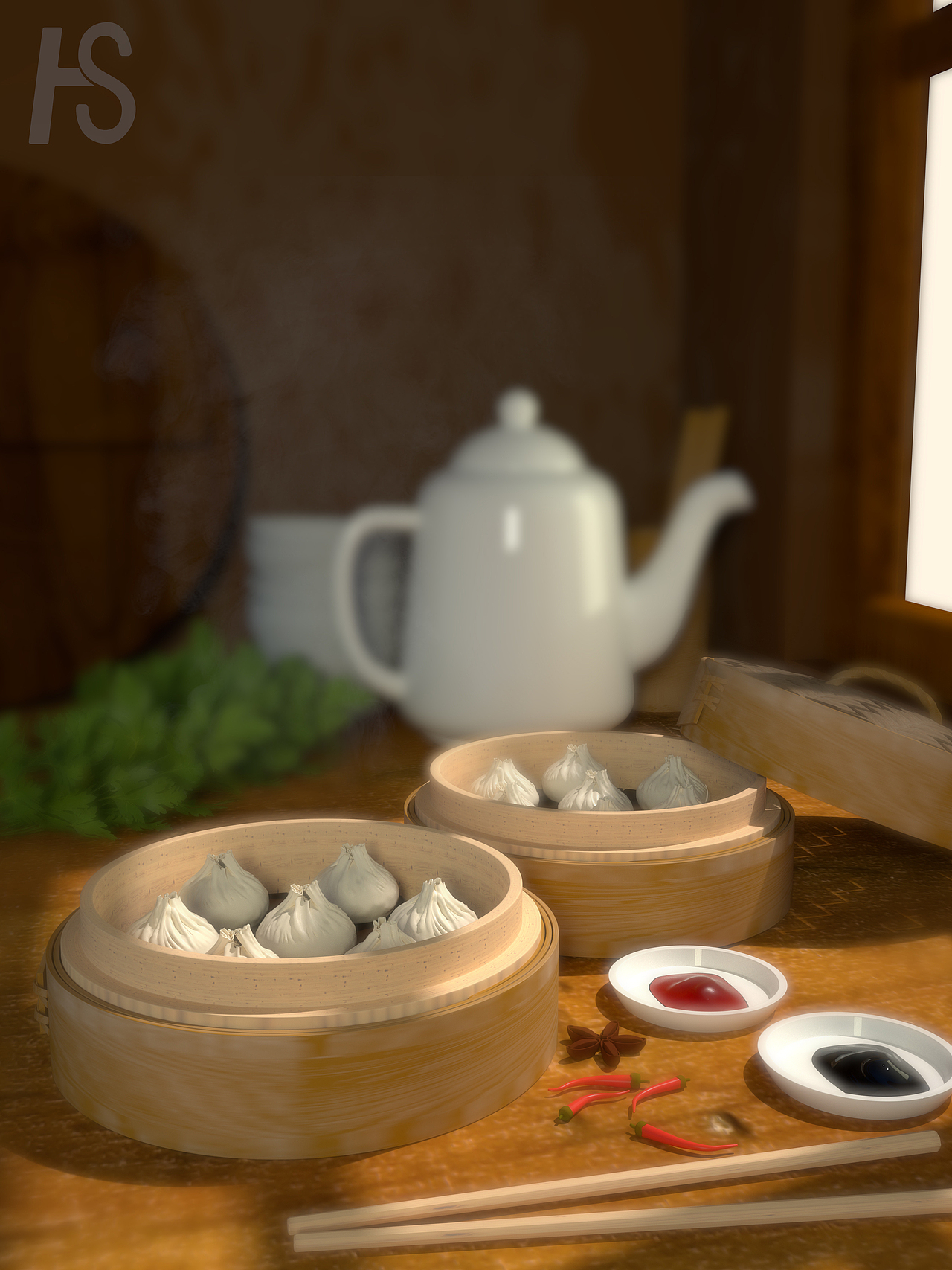 C4D美食包子（图ZMjUyNDUxMzky） - 场景 - 站酷设计师在下没名字原创素材 - 站酷ZCOOL