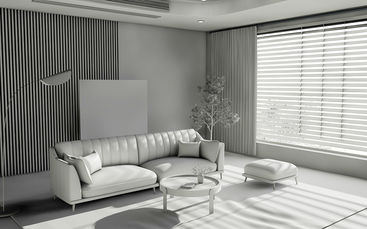 家具c4d沙发建模渲染|三维|产品|官桥美工 - 原创作品 - 站酷 (zcool)