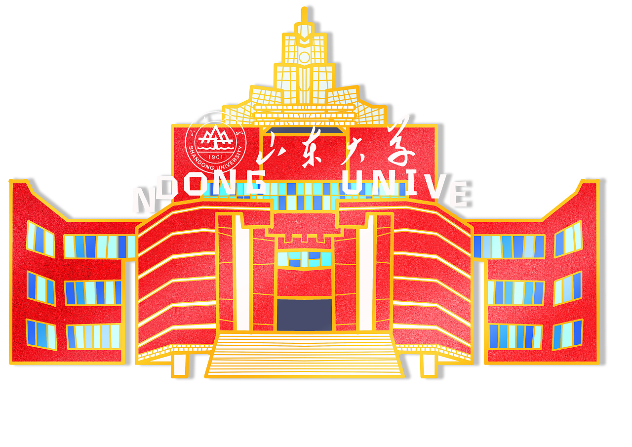 文创设计山东大学八大校区